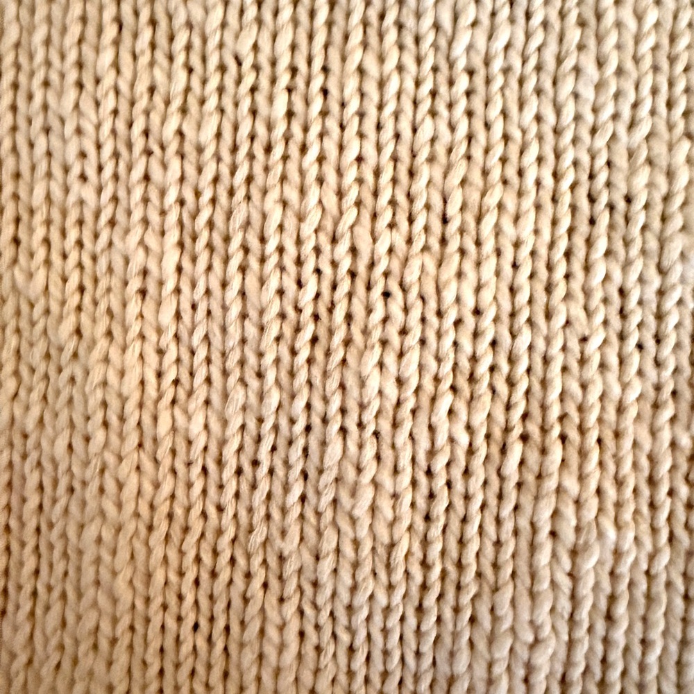 Jenny Kane Cocoon Cotton Knit Sweater-Cream Color - Picture 7 of 8